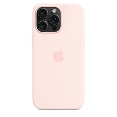 Оригинальный силиконовый чехол Apple iPhone 15 Pro Max Silicone Case с MagSafe - Light Pink (MT1U3) MT1U3 фото