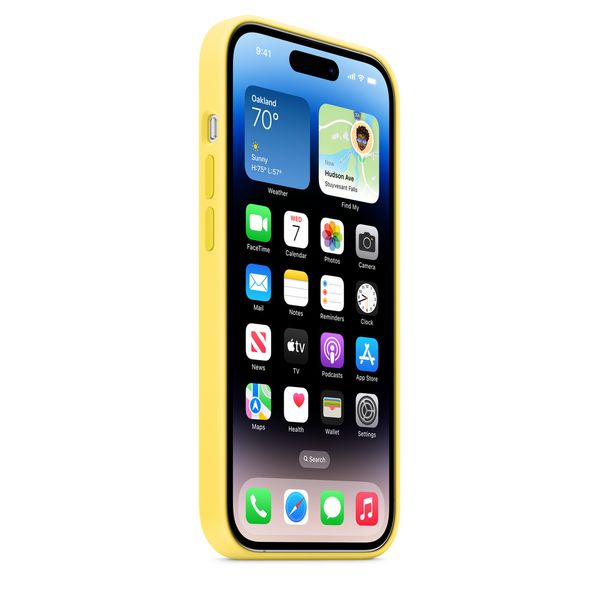 Оригінальний силіконовий чохол Apple iPhone 14 Pro Silicone Case з MagSafe - Canary Yellow (MQUG3) MQUG3 фото