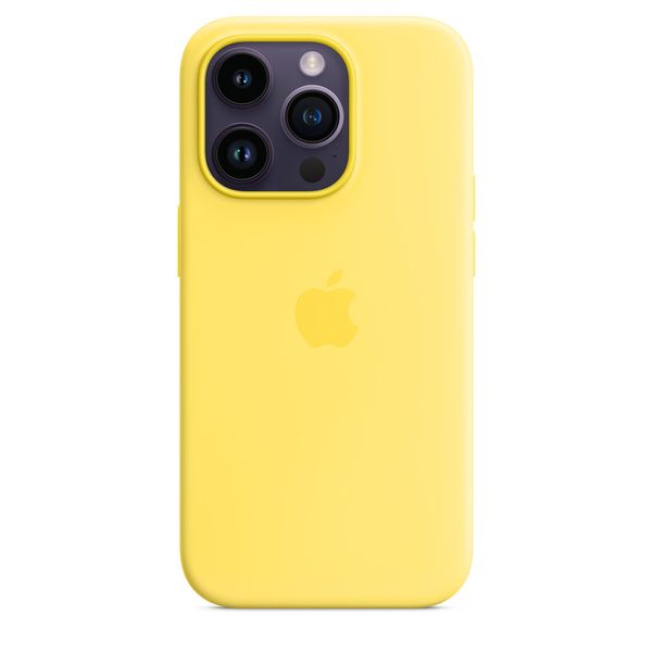 Оригинальный силиконовый чехол Apple iPhone 14 Pro Silicone Case с MagSafe - Canary Yellow (MQUG3) MQUG3 фото