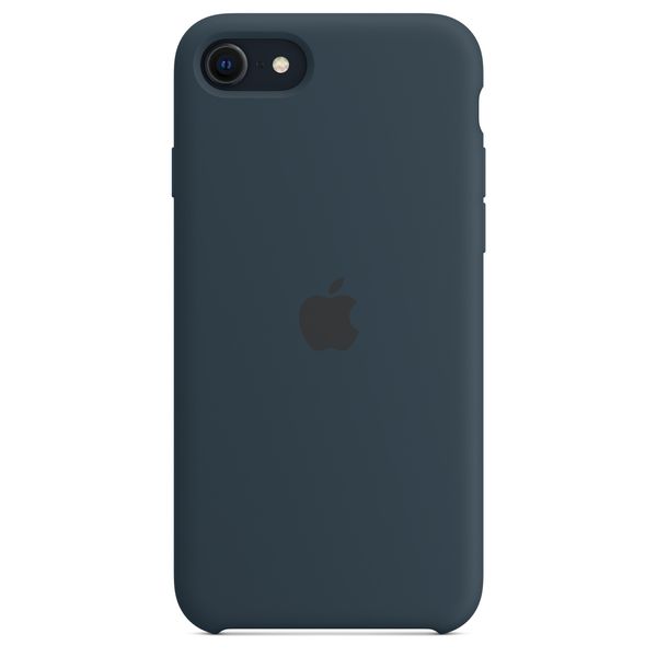 Оригінальний силіконовий чохол Apple iPhone SE (3rd/2nd generation) Silicone Case - Abyss Blue (MN6F3) MN6F3 фото