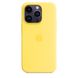 Оригинальный силиконовый чехол Apple iPhone 14 Pro Silicone Case с MagSafe - Canary Yellow (MQUG3) MQUG3 фото 1