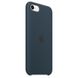 Оригинальный силиконовый чехол Apple iPhone SE (3rd/2nd generation) Silicone Case - Abyss Blue (MN6F3) MN6F3 фото 3