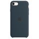 Оригинальный силиконовый чехол Apple iPhone SE (3rd/2nd generation) Silicone Case - Abyss Blue (MN6F3) MN6F3 фото 1