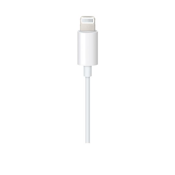 Адаптер перехідник Apple Lightning to 3.5 mm Audio Cable (1.2m) - White (MXK22) MXK22 фото