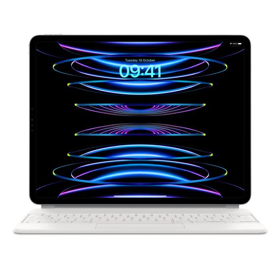 Чохол-клавіатура з тачпадом Apple Magic Keyboard для iPad Pro 12.9‑inch (6th/5th/4th/3rd generation) - British English - White (MJQL3B) MJQL3B фото