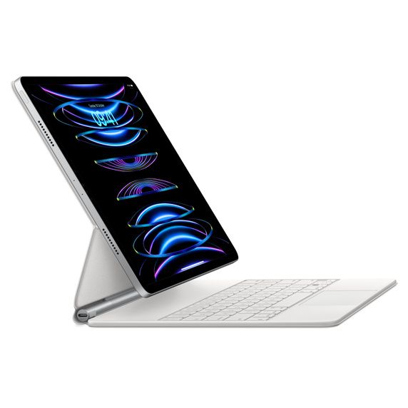 Чохол-клавіатура з тачпадом Apple Magic Keyboard для iPad Pro 12.9‑inch (6th/5th/4th/3rd generation) - British English - White (MJQL3B) MJQL3B фото