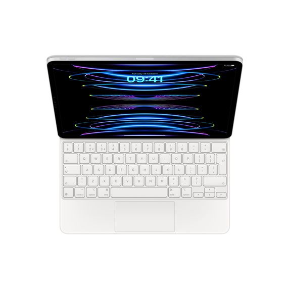 Чохол-клавіатура з тачпадом Apple Magic Keyboard для iPad Pro 12.9‑inch (6th/5th/4th/3rd generation) - British English - White (MJQL3B) MJQL3B фото