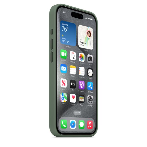 Оригінальний силіконовий чохол Apple iPhone 15 Pro Silicone Case з MagSafe - Cypress (MT1J3) MT1J3 фото