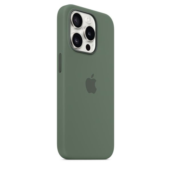 Оригінальний силіконовий чохол Apple iPhone 15 Pro Silicone Case з MagSafe - Cypress (MT1J3) MT1J3 фото