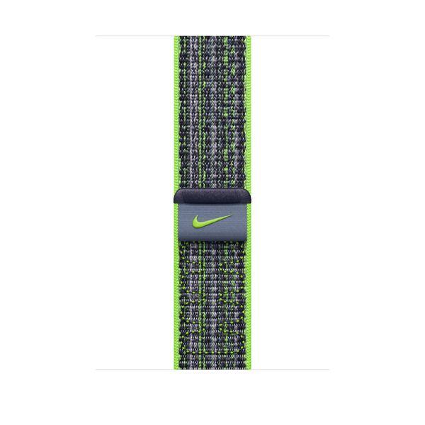 Оригінальний ремінець Apple Watch Nike Sport Loop 49/45/44/42 mm Bright Green/Blue (MTL43) MTL43 фото