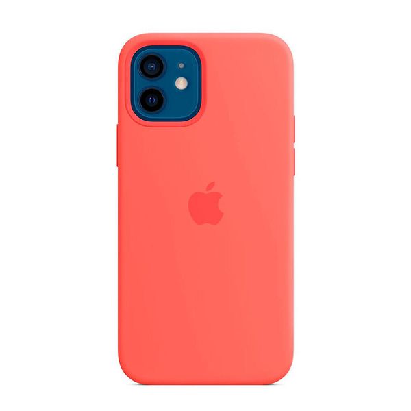 Оригінальний силіконовий чохол Apple iPhone 12 | 12 Pro Silicone Case з MagSafe - Pink Citrus (MHL03) MHL03 фото