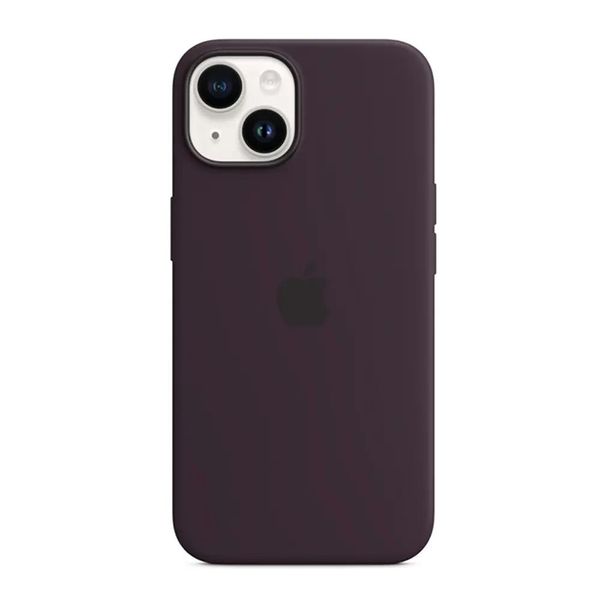 Оригінальний силіконовий чохол Apple iPhone 14 Silicone Case з MagSafe - Elderberry (MPT03) MPT03 фото