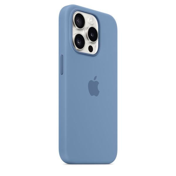 Оригінальний силіконовий чохол Apple iPhone 15 Pro Silicone Case з MagSafe - Winter Blue (MT1L3) MT1L3 фото