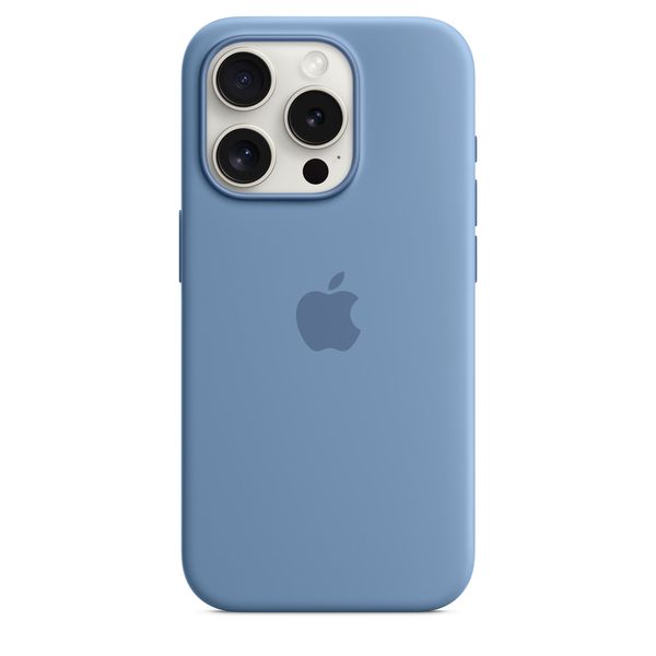 Оригінальний силіконовий чохол Apple iPhone 15 Pro Silicone Case з MagSafe - Winter Blue (MT1L3) MT1L3 фото