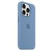 Оригинальный силиконовый чехол Apple iPhone 15 Pro Silicone Case с MagSafe - Winter Blue (MT1L3) MT1L3 фото 2