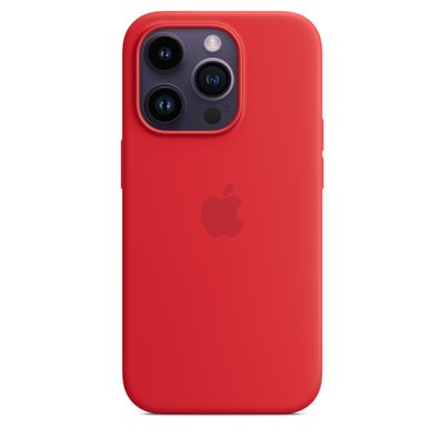 Оригінальний силіконовий чохол Apple iPhone 14 Pro Silicone Case з MagSafe - Red (MPTG3) MPTG3 фото