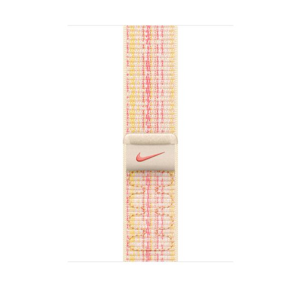 Оригінальний ремінець Apple Watch Nike Sport Loop 49/45/44/42 mm Starlight/Pink (MUJY3) MUJY3 фото