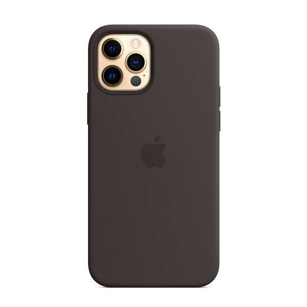 Оригінальний силіконовий чохол Apple iPhone 12 | 12 Pro Silicone Case з MagSafe - Black (MHL73) MHL73 фото