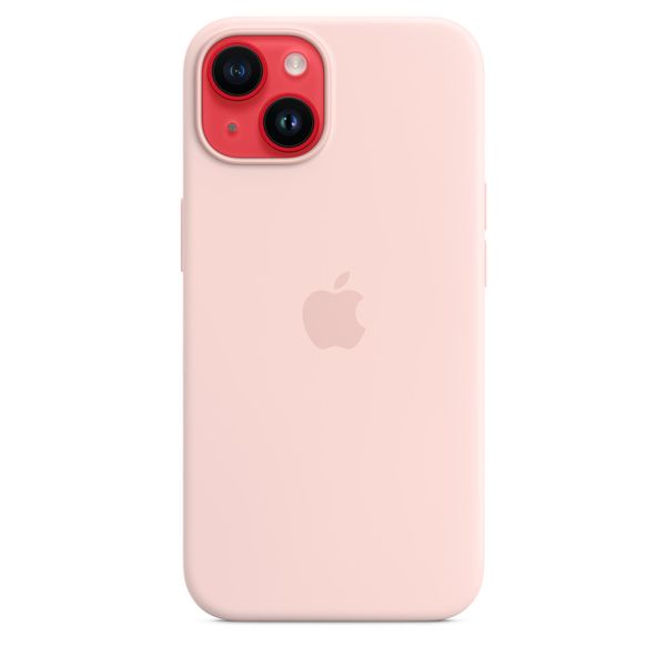 Оригинальный силиконовый чехол Apple iPhone 14 Silicone Case с MagSafe - Chalk Pink (MPRX3) MPRX3 фото