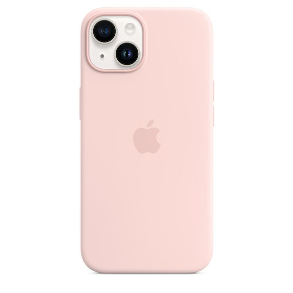 Оригинальный силиконовый чехол Apple iPhone 14 Silicone Case с MagSafe - Chalk Pink (MPRX3) MPRX3 фото