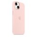 Оригинальный силиконовый чехол Apple iPhone 14 Silicone Case с MagSafe - Chalk Pink (MPRX3) MPRX3 фото 3