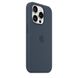 Оригинальный силиконовый чехол Apple iPhone 15 Pro Silicone Case с MagSafe - Storm Blue (MT1D3) MT1D3 фото 2