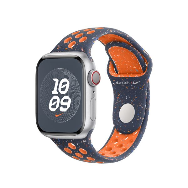 Оригінальний ремінець Apple Watch Nike Sport Band 41/40/38 mm Blue Flame - S/M (MUUT3) MUUT3 фото