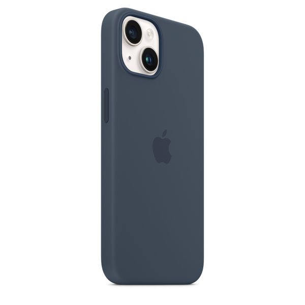 Оригінальний силіконовий чохол Apple iPhone 14 Silicone Case з MagSafe - Storm Blue (MPRV3) MPRV3 фото