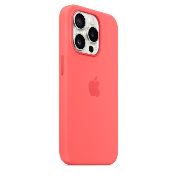 Оригінальний силіконовий чохол Apple iPhone 15 Pro Silicone Case з MagSafe - Guava (MT1G3) MT1G3 фото