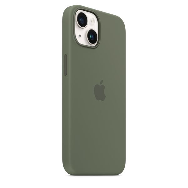 Оригинальный силиконовый чехол Apple iPhone 14 Silicone Case с MagSafe - Olive (MQU83) MQU83 фото