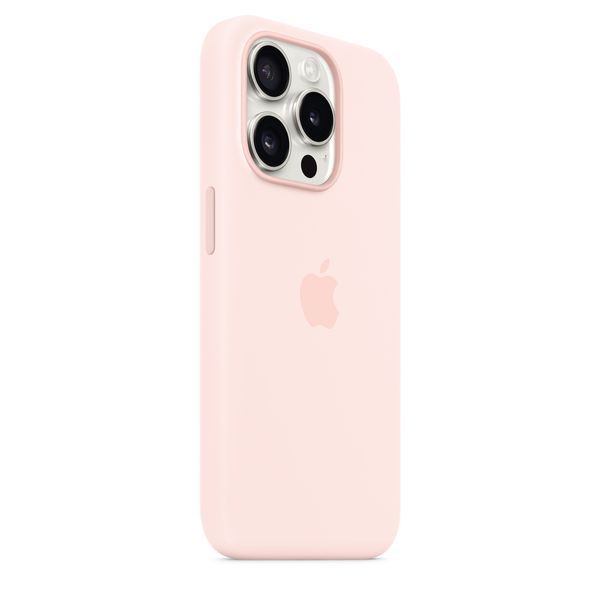 Оригинальный силиконовый чехол Apple iPhone 15 Pro Silicone Case с MagSafe - Light Pink (MT1F3) MT1F3 фото