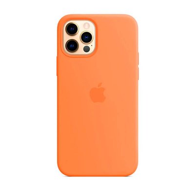 Оригинальный силиконовый чехол Apple iPhone 12 Pro Max Silicone Case с MagSafe - Kumquat (MHL83) MHL83 фото