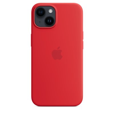 Оригінальний силіконовий чохол Apple iPhone 14 Silicone Case з MagSafe - Red (MPRW3) MPRW3 фото