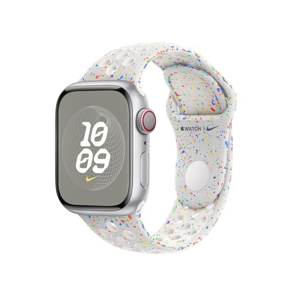 Оригінальний ремінець Apple Watch Nike Sport Band 41/40/38 mm Pure Platinum - S/M (MUUK3) MUUK3 фото