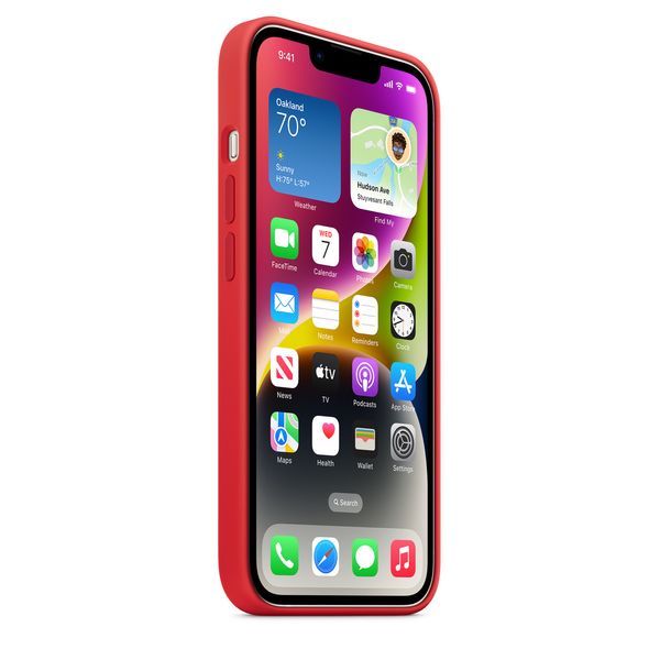 Оригінальний силіконовий чохол Apple iPhone 14 Silicone Case з MagSafe - Red (MPRW3) MPRW3 фото