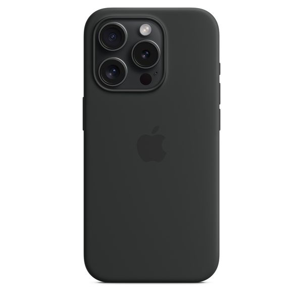 Оригинальный силиконовый чехол Apple iPhone 15 Pro Silicone Case с MagSafe - Black (MT1A3) MT1A3 фото