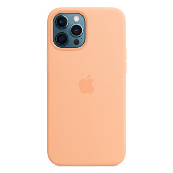 Оригінальний силіконовий чохол Apple iPhone 12 Pro Max Silicone Case з MagSafe - Cantaloupe (MK073) MK073 фото