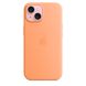 Оригінальний силіконовий чохол Apple iPhone 15 Silicone Case з MagSafe - Orange Sorbet (MT0W3) MT0W3 фото 1