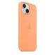 Оригінальний силіконовий чохол Apple iPhone 15 Silicone Case з MagSafe - Orange Sorbet (MT0W3) MT0W3 фото 2