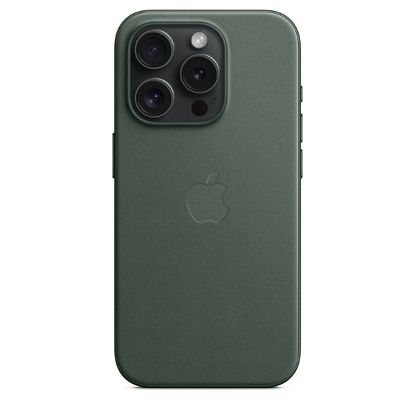 Оригінальний чохол Apple iPhone 15 Pro FineWoven Case з MagSafe - Evergreen (MT4U3) MT4U3 фото