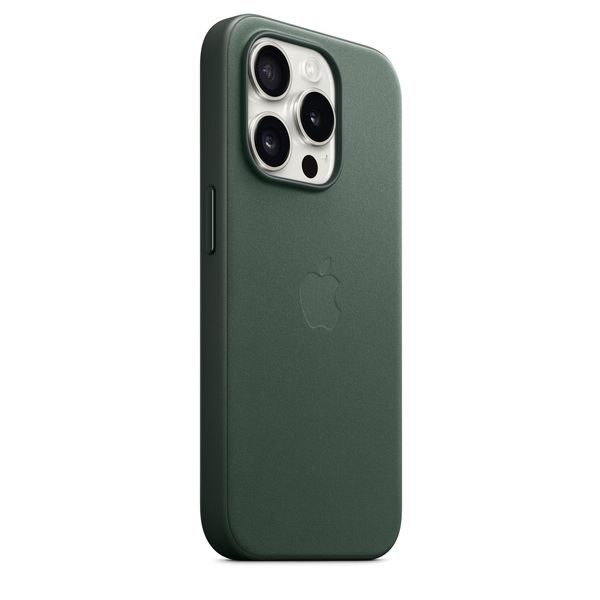 Оригінальний чохол Apple iPhone 15 Pro FineWoven Case з MagSafe - Evergreen (MT4U3) MT4U3 фото