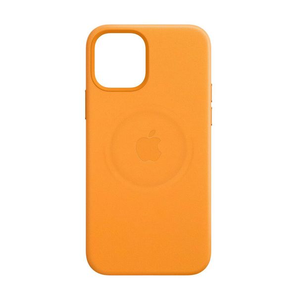 Оригинальный кожаный чехол Apple iPhone 12 Pro Max Leather Case с MagSafe - California Poppy (MHKH3) MHKH3 фото