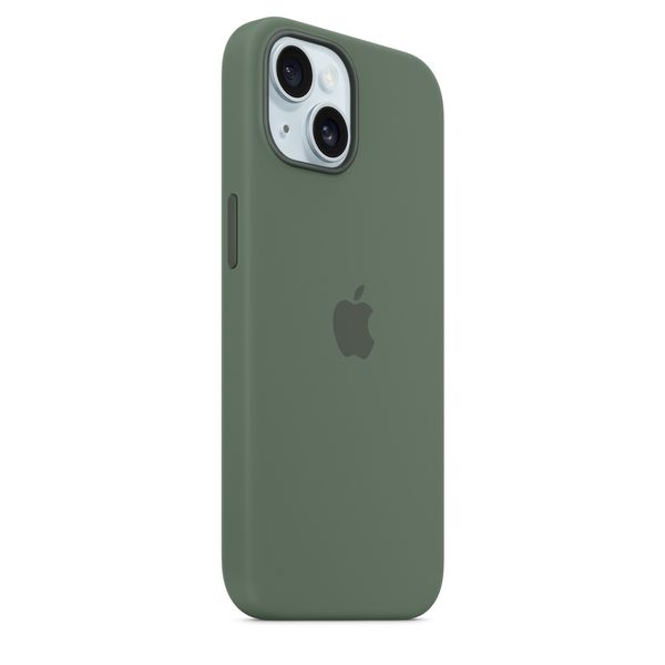 Оригінальний силіконовий чохол Apple iPhone 15 Silicone Case з MagSafe - Cypress (MT0X3) MT0X3 фото