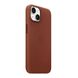 Оригінальний шкіряний чохол Apple iPhone 14 Leather Case з MagSafe - Umber (MPP73) MPP73 фото 2