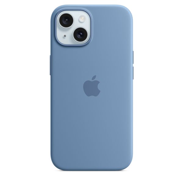 Оригинальный силиконовый чехол Apple iPhone 15 Silicone Case с MagSafe - Winter Blue (MT0Y3) MT0Y3 фото