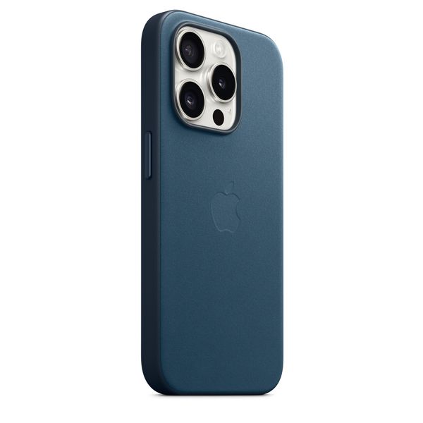 Оригінальний чохол Apple iPhone 15 Pro FineWoven Case з MagSafe - Pacific Blue (MT4Q3) MT4Q3 фото