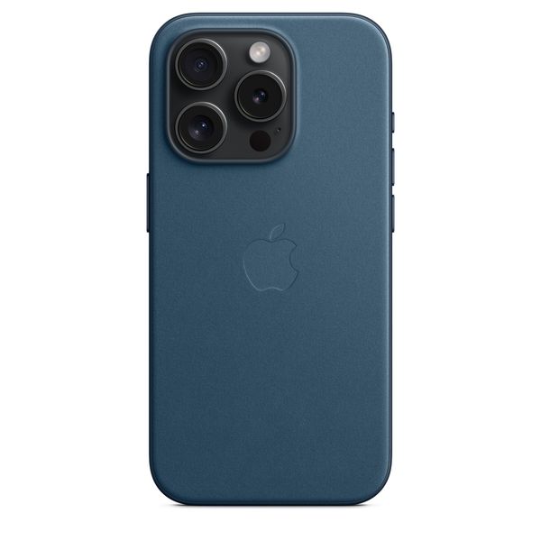 Оригінальний чохол Apple iPhone 15 Pro FineWoven Case з MagSafe - Pacific Blue (MT4Q3) MT4Q3 фото