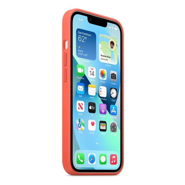 Оригінальний силіконовий чохол Apple iPhone 13 Silicone Case з MagSafe - Nectarine (MN643) MN643 фото