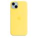 Оригинальный силиконовый чехол Apple iPhone 14 Plus Silicone Case с MagSafe - Canary Yellow (MQUC3) MQUC3 фото 1