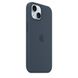 Оригінальний силіконовий чохол Apple iPhone 15 Silicone Case з MagSafe - Storm Blue (MT0N3) MT0N3 фото 2